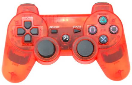 Ovladač PS3 Bluetooth oranžový transparent 