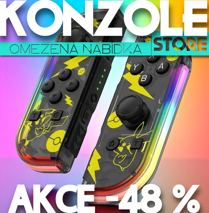 jedinečná cenová nabídka na kvalitní joy-con ovladače