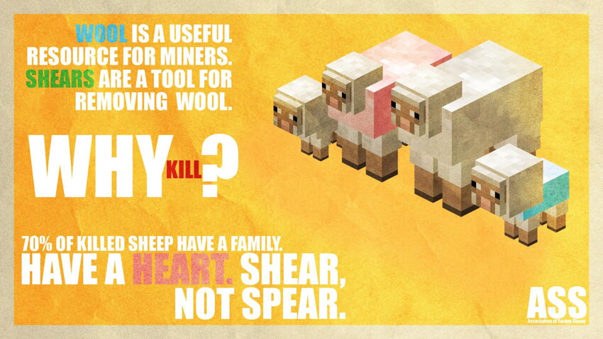 Plakát Minecraft Sheep