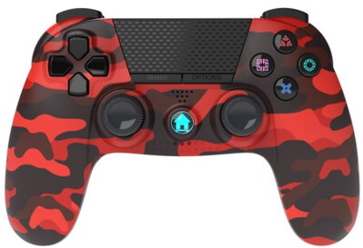 PS4 bezdrátový ovladač - Red camo