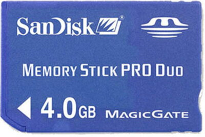 Memory stick pro duo 4 GB Sandisk BLUE