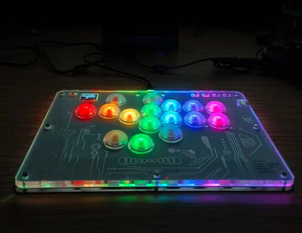 Arkádový ovladač HitBox 16 tlačítek PC/Ps3/Ps4/Switch/Steam