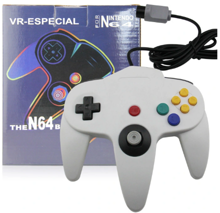 N64 bílý ovladač