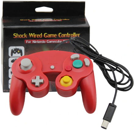 Gamecube ovladač červený