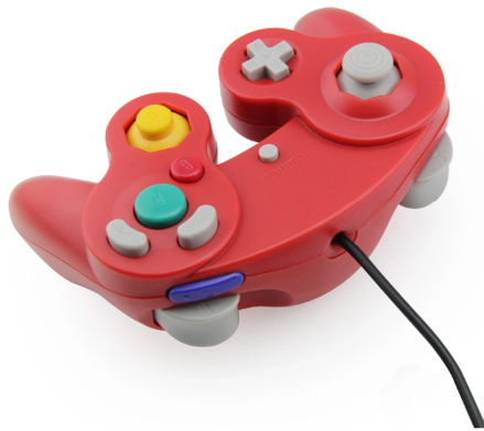 Gamecube ovladač červený
