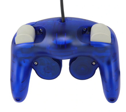 Gamecube ovladač modrý crystal