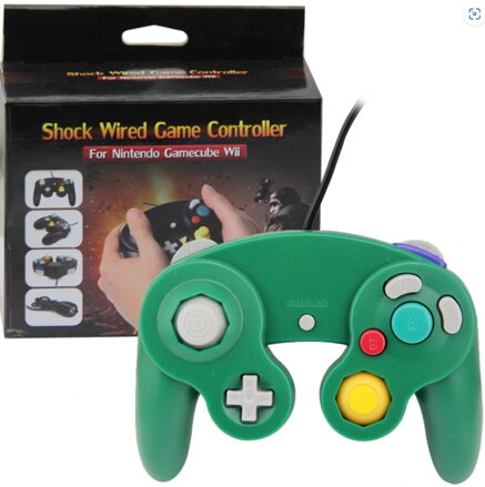 Gamecube ovladač zelený
