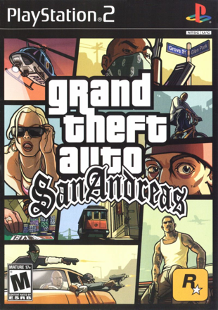 PS2 GTA San Andreas Grand Theft Auto bez obalu