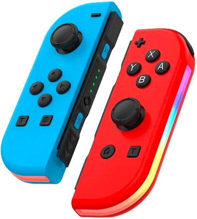 Nintendo Switch Joy-Con ovladač RGB modro-červený