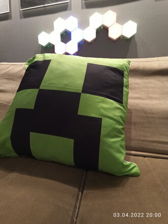 Povlak na polštář Minecraft Creeper 45x45