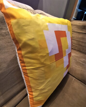 Povlak na polštář Minecraft Mystery block 45x45