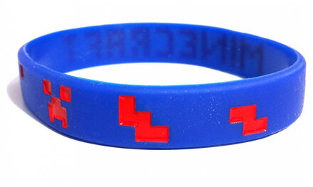 Náramek Minecraft modrý