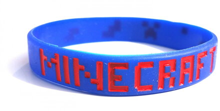 Náramek Minecraft modrý
