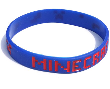 Náramek Minecraft modrý