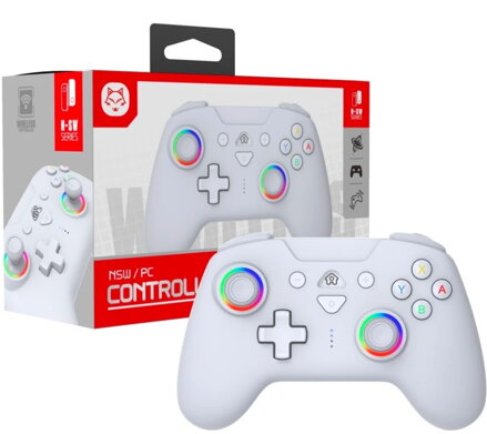Nintendo Switch bezdrátový ovladač bílý RGB