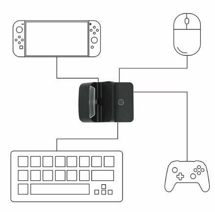 Nintendo Switch USB HUB pro klávesnici a myš V2