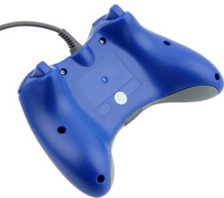 Xbox 360 kabelový ovladač modrý
