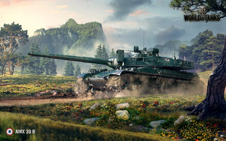 Plakát World of Tanks AMX 30B HQ lesk