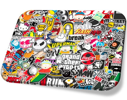 Podložka pod myš sticker bomb v3