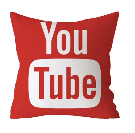 Povlak na polštář Youtube 45x45cm