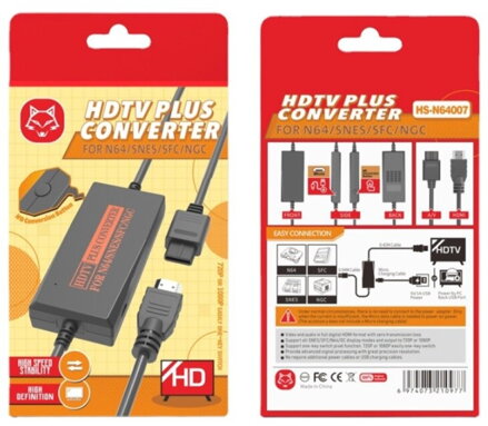  N64/NGC/SNES/SFC HDMI převodník