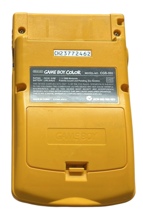 Gameboy Color Yellow