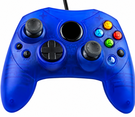 XBOX Original ovladač modrý transparent
