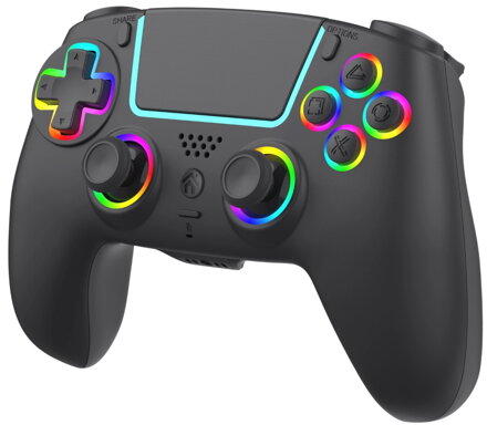 PS4 bezdrátový ovladač Elite černý s RGB podsvícením