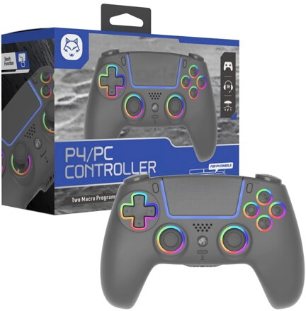 PS4 bezdrátový ovladač Elite černý s RGB podsvícením
