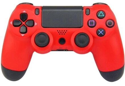 PS4 bezdrátový ovladač - červený