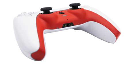 Náhradní kryt pro ovladač PS5 - červená s kloboučky