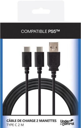PS5 nabíjecí kabel ovladače duální USB-C 3 m