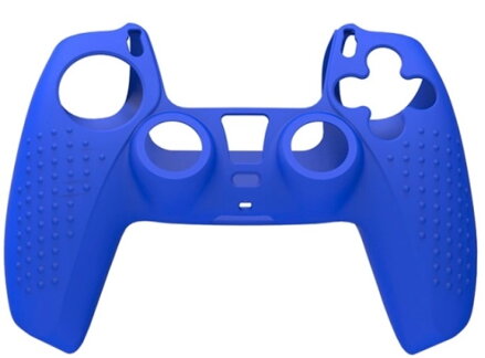 Silikonový obal pro ovladač PS5 modrý + kloboučky