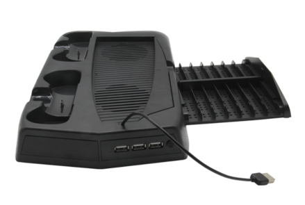 Nabíjecí stojan s chladicím ventilátorem pro PS5 digital edition