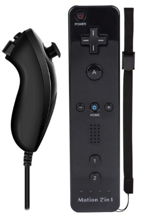 Wii sada Remote a nunchuck ovladače 