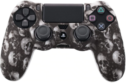 Silikonový obal PS4 black skull