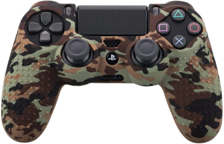 Silikonový obal PS4 brown camo