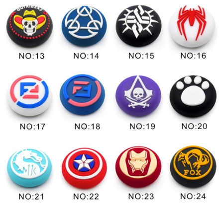 Silikonové kloboučky ovladače PS5/PS4/PS3/Xbox One/Xbox series X Riders