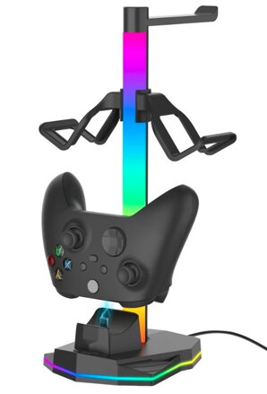 Stojánek Xbox series S/X pro ovladače a sluchátka RGB