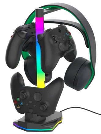 Stojánek Xbox series S/X pro ovladače a sluchátka RGB