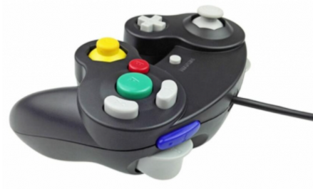 USB Gamecube kabelový ovladač pro PC - černý