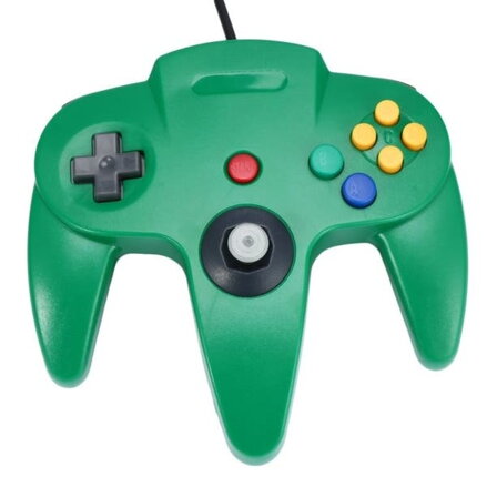 USB N64 Design PC ovladač - zelená