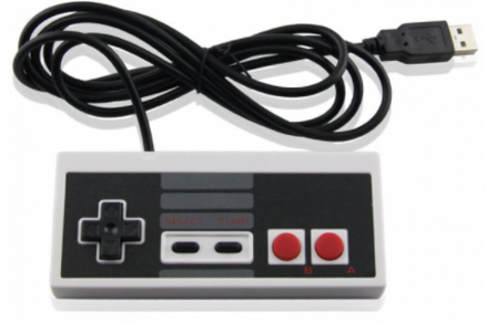 USB NES PC Ovladač - bílý