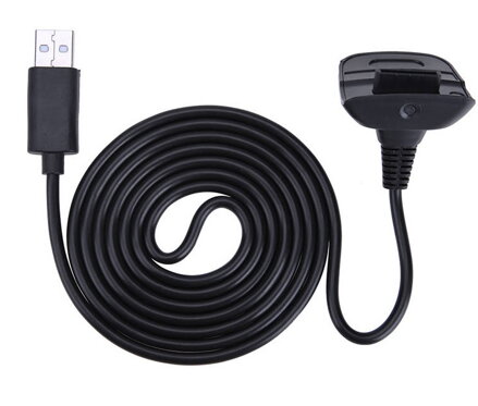 XBOX 360 nabíjecí kabel černý