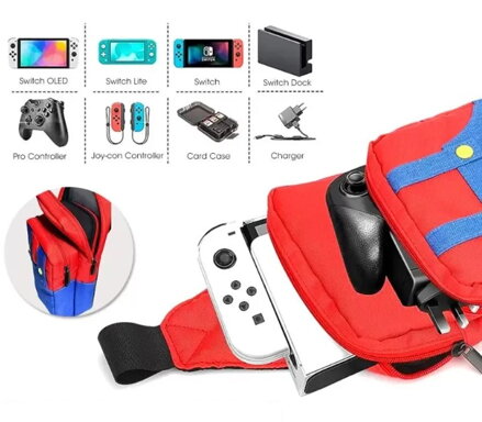 Nintendo Switch batoh přes rameno Pokémon