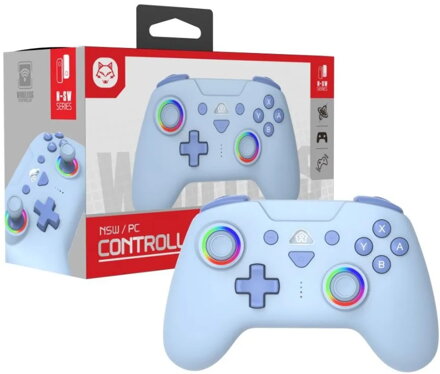 Nintendo Switch bezdrátový ovladač modrý RGB