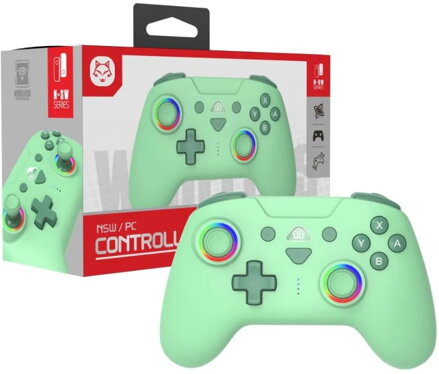 Nintendo Switch bezdrátový ovladač zelený RGB