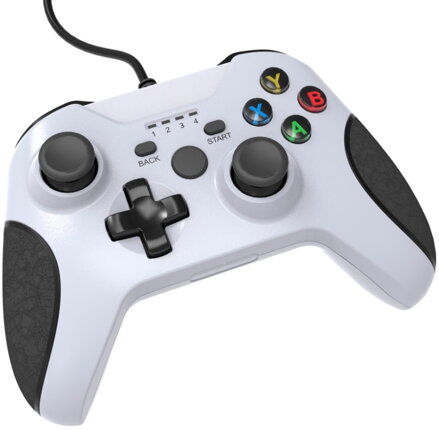 USB kabelový ovladač pro PC bílý XBOX design