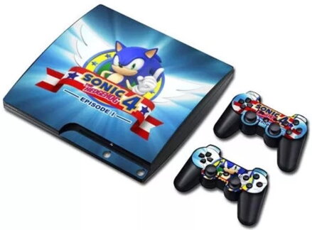PS3 Slim polep Sonic