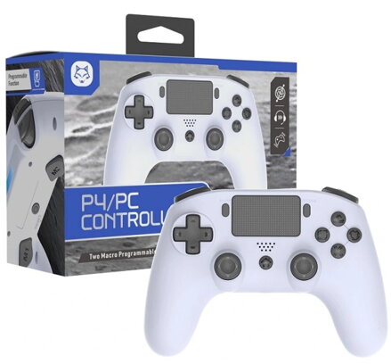 PS4 bezdrátový ovladač bílý